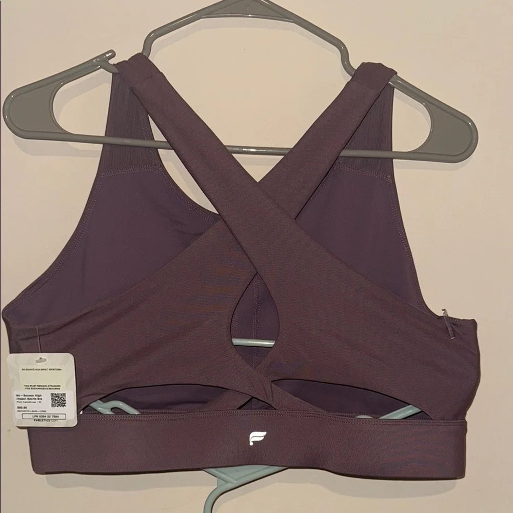 New fabletics Purple Racerback Sports Bra Intimates